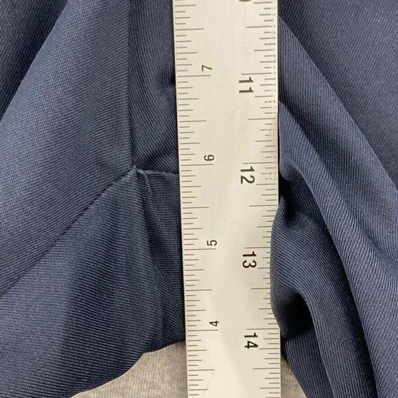 Haggar Pants Mens 34 X 30 Navy Blue Dress Slacks Expandable Waist Flat Front - Picture 10 of 13